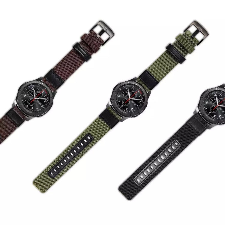 20mm Canvas Wear-resistant Strap, For Garmin Move Luxe, For Garmin Move Style, For Garmin Venu SQ, For Garmin Forerunner 645 Music