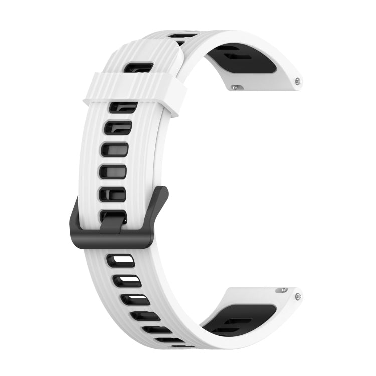 20mm Striped Mixed-Color Silicone Strap, For Garmin Move 3