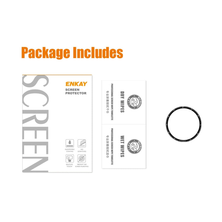 ENKAY 3D Full Coverage Soft PC Edge + PMMA HD Screen Protector Film For Garmin Epix, 1 PC, 2 PCS, 5 PCS, 10 PCS