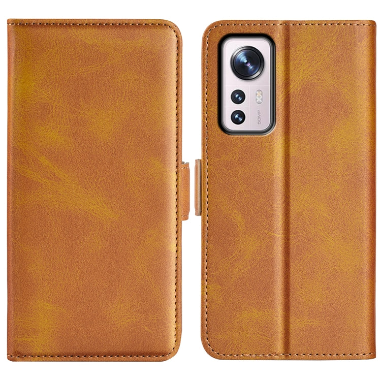 For Xiaomi 12 Pro Dual-side Magnetic Buckle Flip Leather Phone Case, For Xiaomi 12 Pro