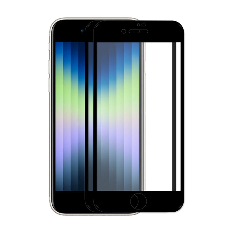 ENKAY Full Glue 0.26mm 9H 2.5D Tempered Glass Full Film for iPhone SE 2022 / SE 2020 / 8 / 7, 1 PC, 2pcs, 5pcs, 10pcs