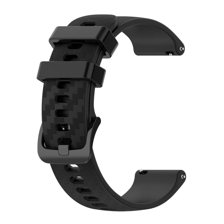 20mm Carbon Fiber Striped Silicone Strap, For Huawei Watch 2, For Honor Watch ES