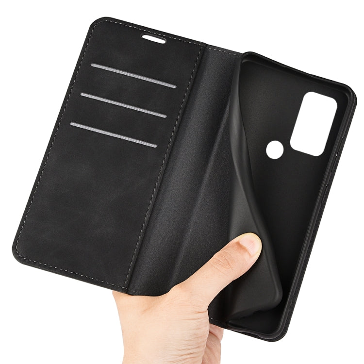 For TCL 30 SE/305/306 Retro-skin Magnetic Suction Leather Phone Case, For TCL 30 SE/305/306