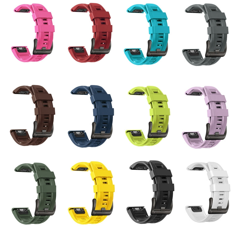 26mm Silicone Sport Pure Color Strap, For Garmin Fenix 5x Puls