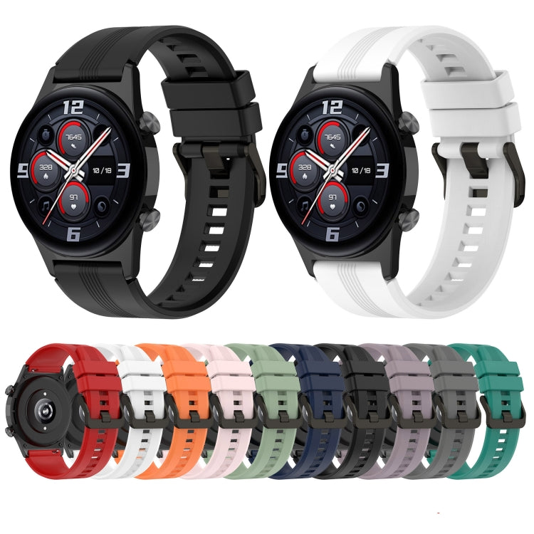 22mm Vertical Silicone Watch band, For Huawei Watch 3, For Honor Watch GS3