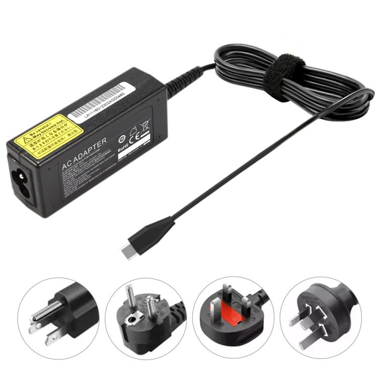 45W 20V 2.25A USB-C / Type-C Laptop Power Adapter For ThinkPad X280 T480s T580