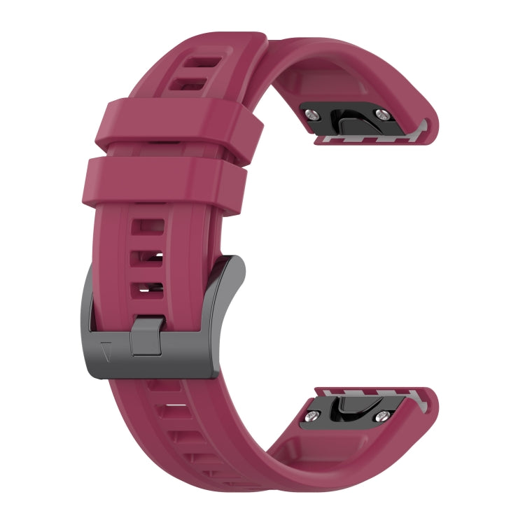 26mm Silicone Sport Pure Color Watch Band, For Garmin Fenix 7X