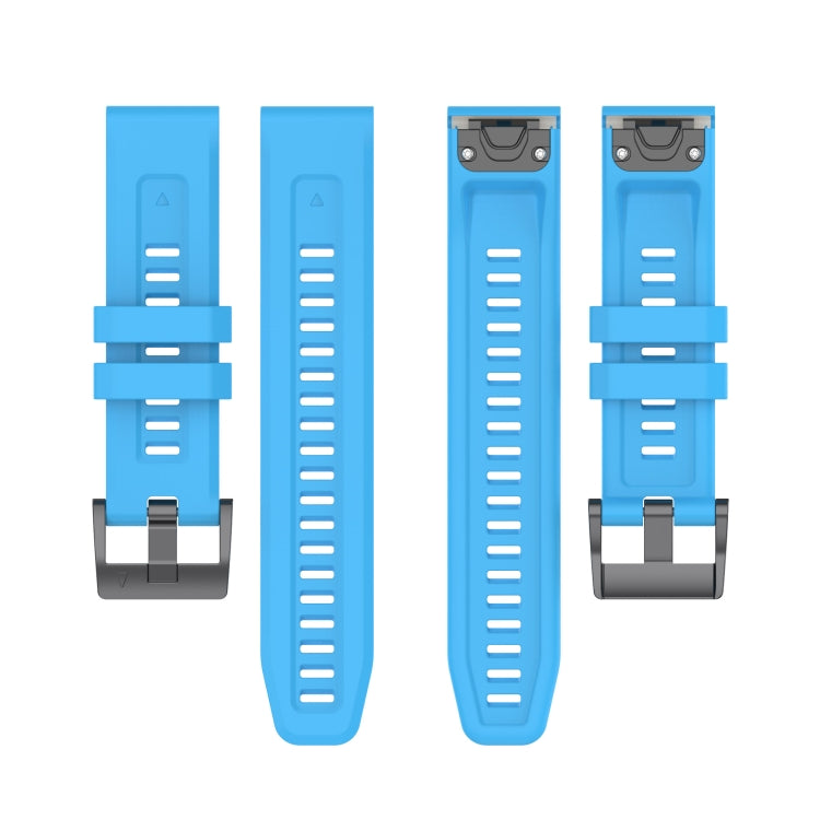 26mm Silicone Sport Pure Color Watch Band, For Garmin Fenix 5X Plus