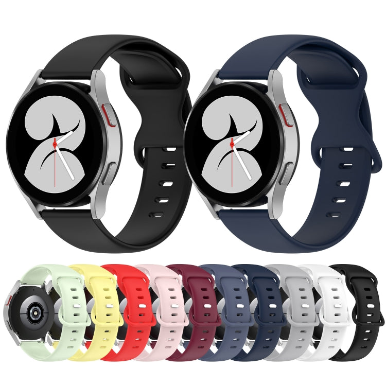 20mm Solid Color Silicone Watch Band, For Samsung Galaxy Watch Active 40mm, For Samsung Galaxy Watch 42mm