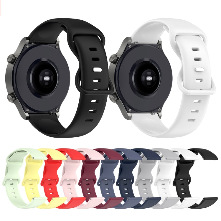 22mm Solid Color Silicone Watch Band, For Huawei Watch 3, For Huawei Watch 3 Pro