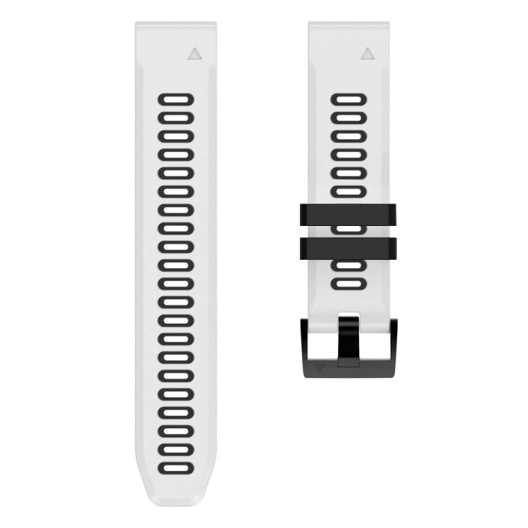 26mm Silicone Sports Two-Color Watch Band, For Garmin Fenix 6X Pro