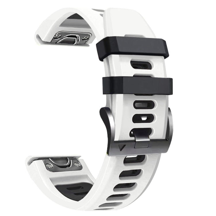 22mm Silicone Sports Two-Color Watch Band, For Garmin Fenix 6 Pro