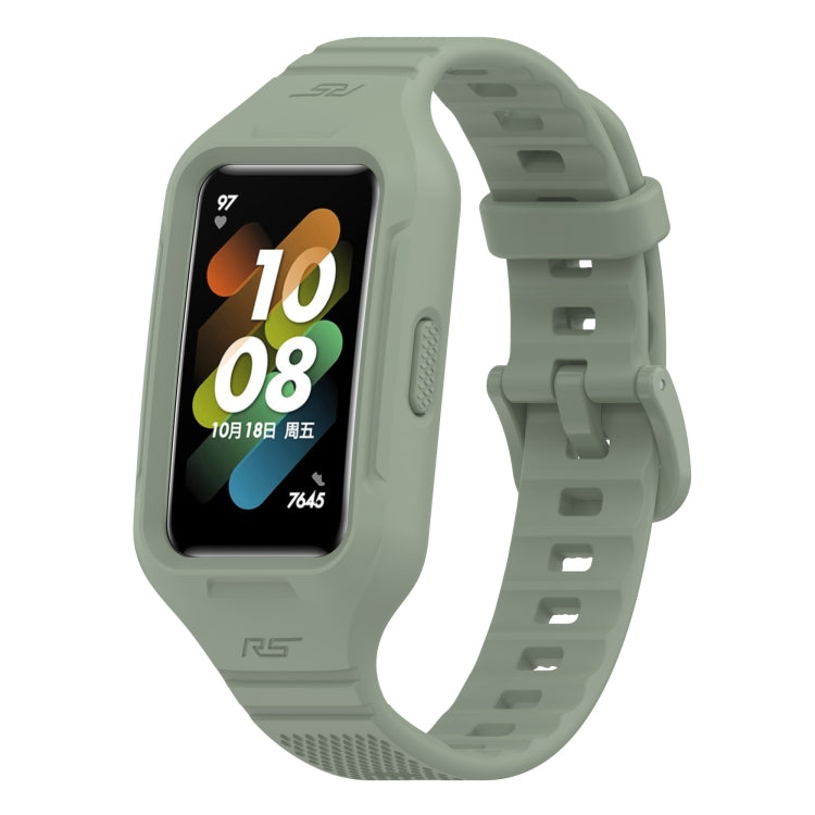 Solid Color Silicone Integrated Watch Band, For Huawei Band 8 / 7