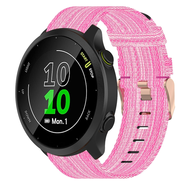 20mm Nylon Woven Watch Band, For Garmin Forerunner 158, For Garmin Forerunner 55, For Garmin Venu