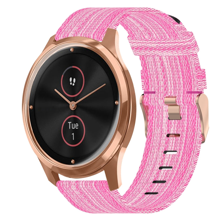 20mm Nylon Woven Watch Band, For Garmin VivoMove Luxe, For Garminmove Luxe, For Garmin VivoMove Style