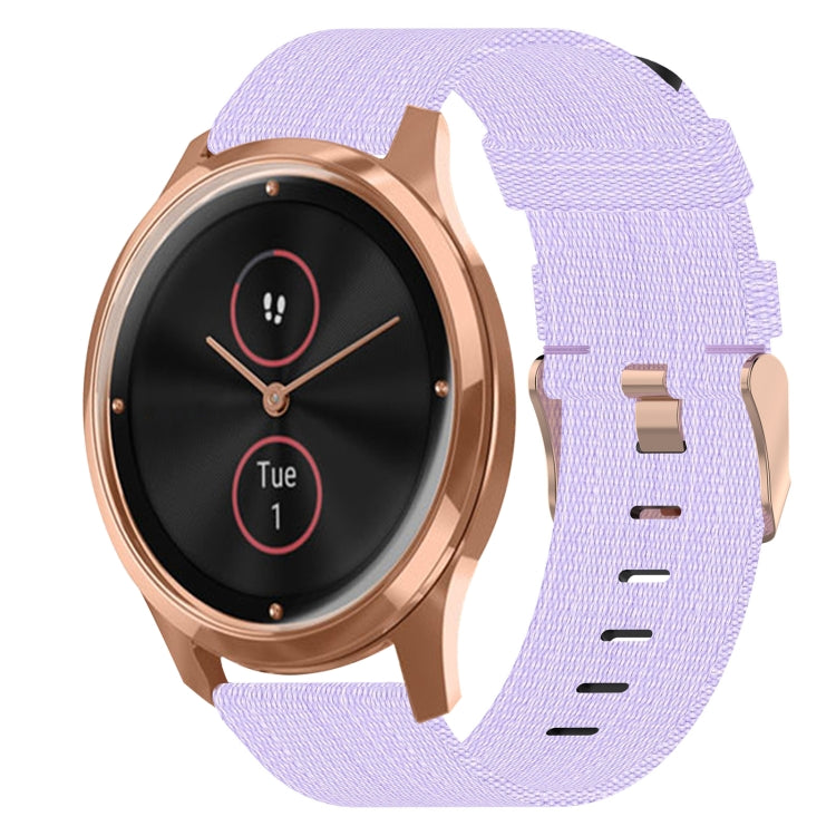 20mm Nylon Woven Watch Band, For Garmin VivoMove Luxe, For Garminmove Luxe, For Garmin VivoMove Style