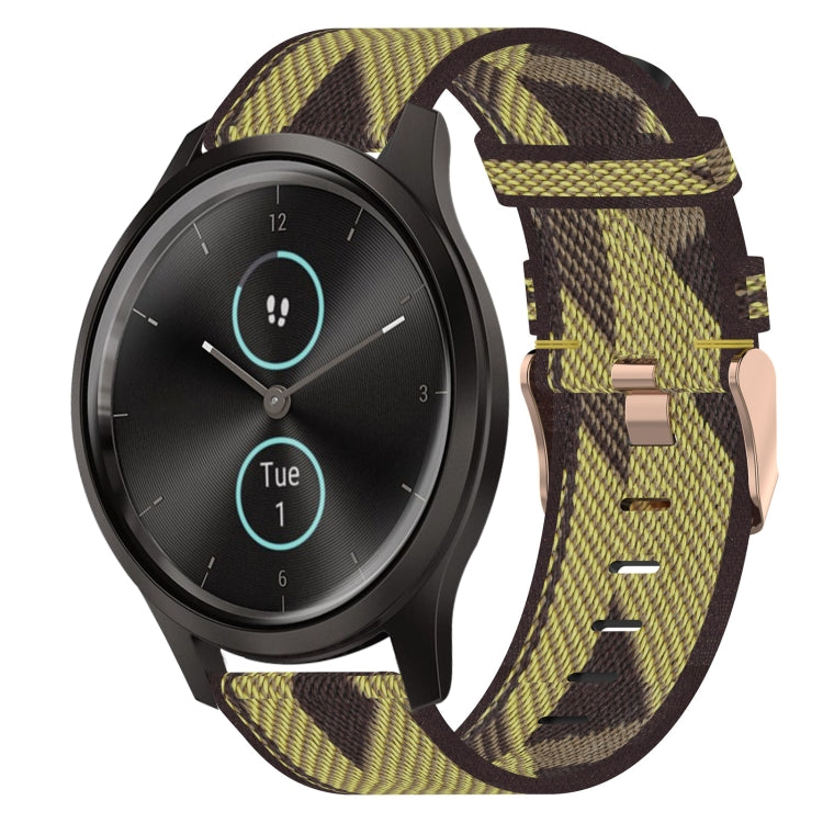 20mm Nylon Woven Watch Band, For Garmin VivoMove Luxe, For Garminmove Luxe, For Garmin VivoMove Style