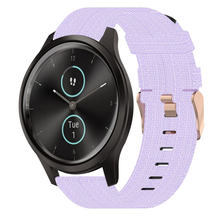20mm Nylon Woven Watch Band, For Garmin VivoMove Luxe, For Garminmove Luxe, For Garmin VivoMove Style