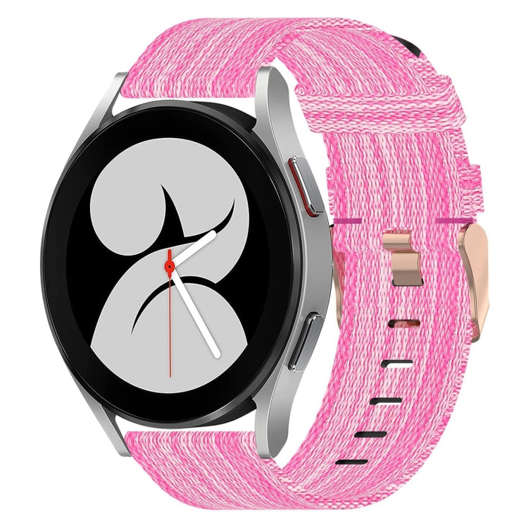 20mm Nylon Woven Watch Band, For Samsung Galaxy Watch 4 40mm, For Samsung Galaxy Watch 4 44mm, For Samsung  Galaxy Watch 4 Classic 42mm