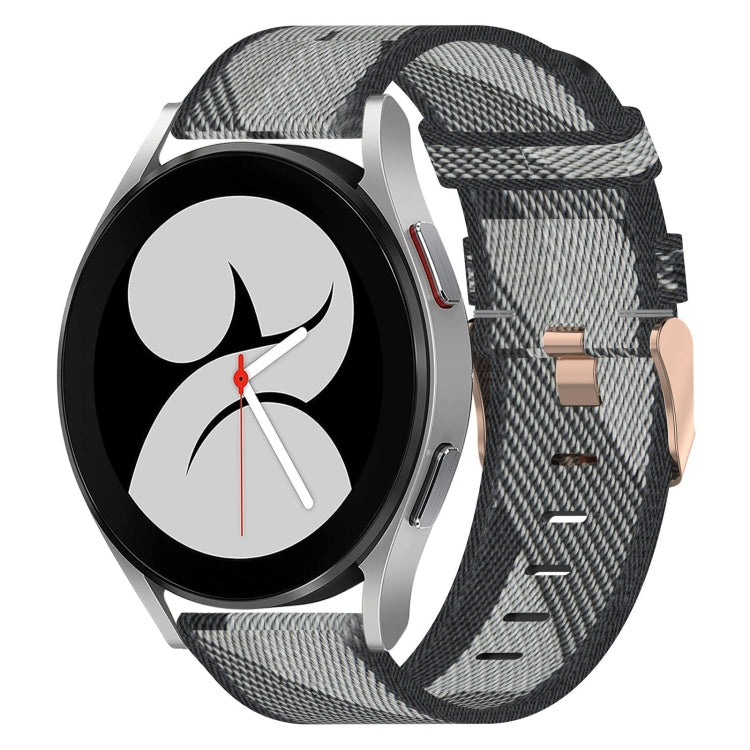 20mm Nylon Woven Watch Band, For Samsung Galaxy Watch 4 40mm, For Samsung Galaxy Watch 4 44mm, For Samsung  Galaxy Watch 4 Classic 42mm
