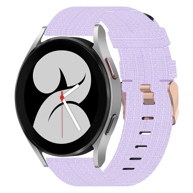20mm Nylon Woven Watch Band, For Samsung Galaxy Watch 4 40mm, For Samsung Galaxy Watch 4 44mm, For Samsung  Galaxy Watch 4 Classic 42mm