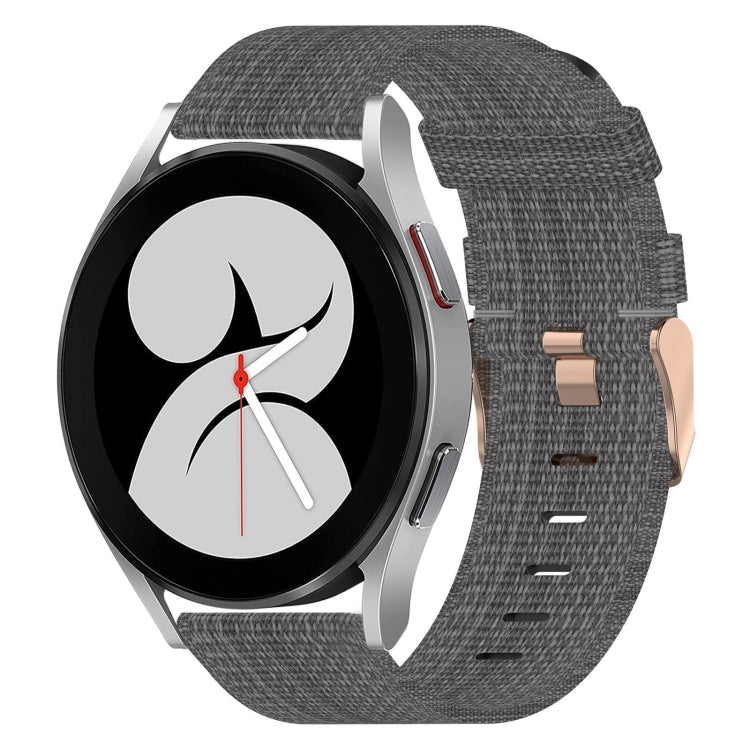 20mm Nylon Woven Watch Band, For Samsung Galaxy Watch 4 40mm, For Samsung Galaxy Watch 4 44mm, For Samsung  Galaxy Watch 4 Classic 42mm