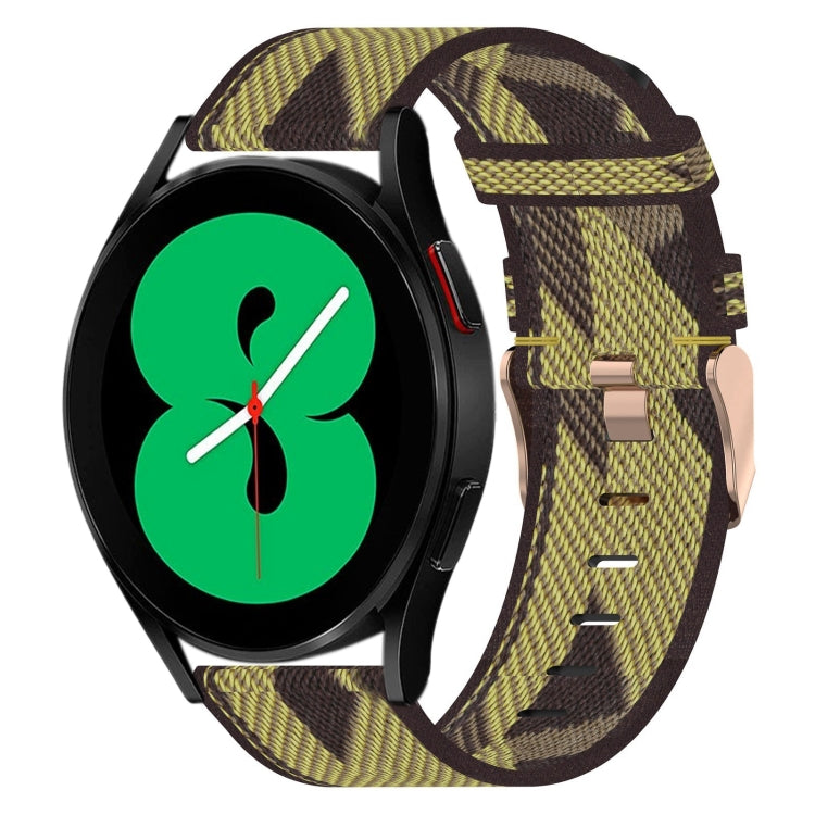 20mm Nylon Woven Watch Band, For Samsung Galaxy Watch 4 40mm, For Samsung Galaxy Watch 4 44mm, For Samsung  Galaxy Watch 4 Classic 42mm