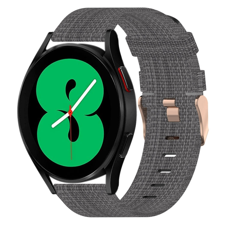 20mm Nylon Woven Watch Band, For Samsung Galaxy Watch 4 40mm, For Samsung Galaxy Watch 4 44mm, For Samsung  Galaxy Watch 4 Classic 42mm
