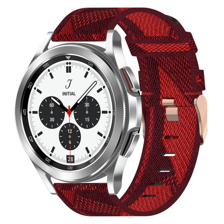 20mm Nylon Woven Watch Band, For Samsung Galaxy Watch 4 40mm, For Samsung Galaxy Watch 4 44mm, For Samsung  Galaxy Watch 4 Classic 42mm