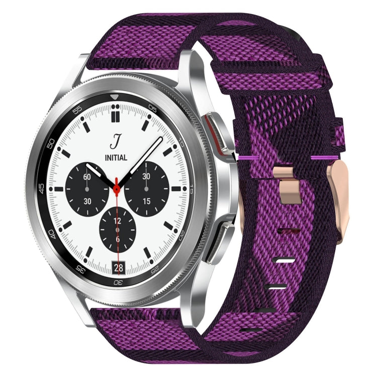 20mm Nylon Woven Watch Band, For Samsung Galaxy Watch 4 40mm, For Samsung Galaxy Watch 4 44mm, For Samsung  Galaxy Watch 4 Classic 42mm