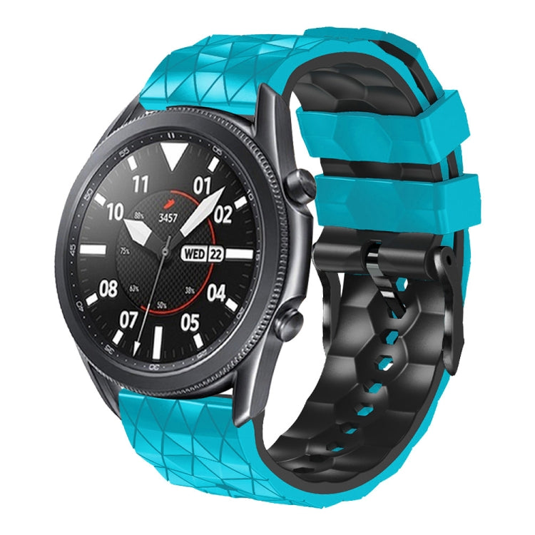 22mm Football Pattern Two-Color Silicone Strap, For Huawei Watch GT Runner, For Huawei Watch 3
