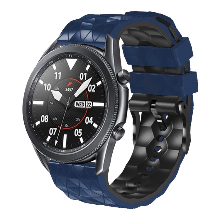 22mm Football Pattern Two-Color Silicone Strap, For Huawei Watch GT Runner, For Huawei Watch 3