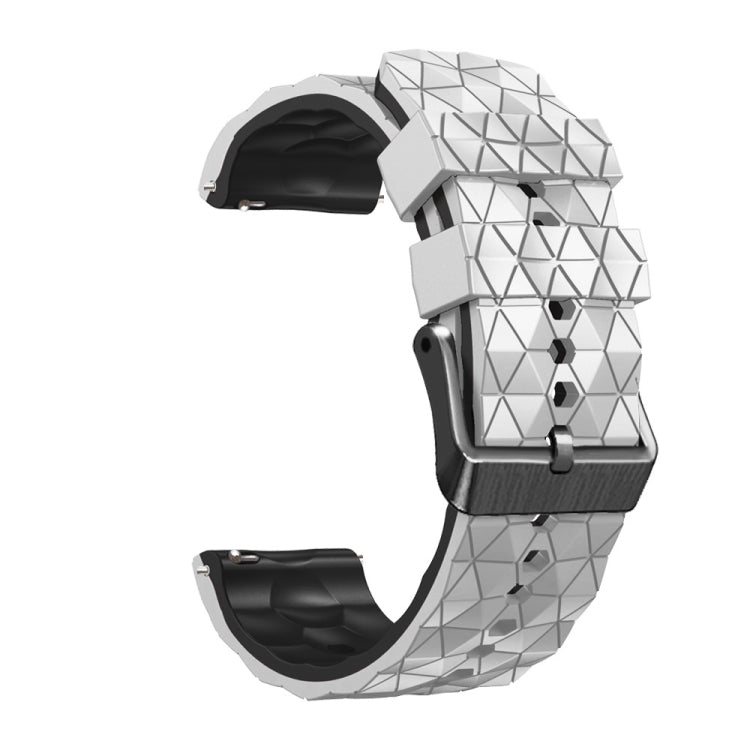 22mm Football Pattern Two-Color Silicone Strap, For Huawei Watch GT 2E, For Huawei GT2 46mm