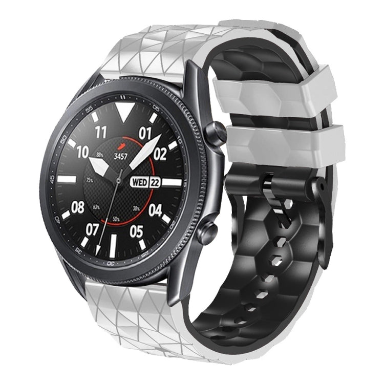 22mm Football Pattern Two-Color Silicone Strap, For Huawei Watch GT 2E, For Huawei GT2 46mm