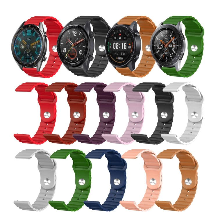 22mm Corrugated Silicone Watch Band, For Xiaomi Watch S1