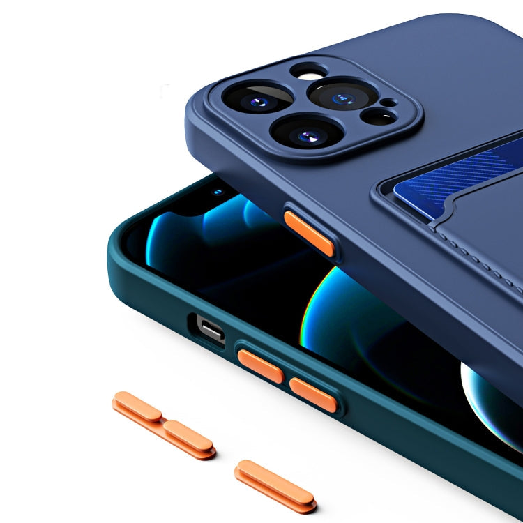 Skin Feel Card Color Button TPU Case, For iPhone 14, For iPhone 14 Plus
