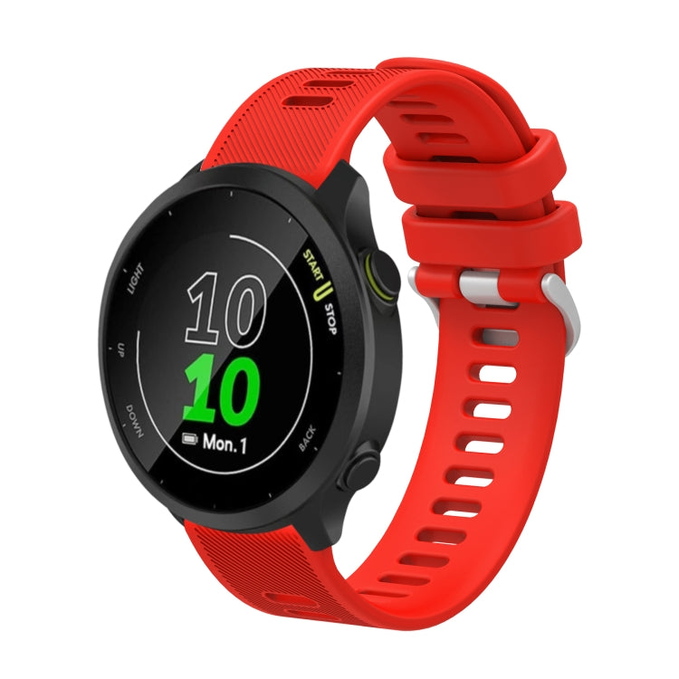 20mm Silicone Twill Watch Band, For Garmin Approach S40, For Garmin Forerunner 158