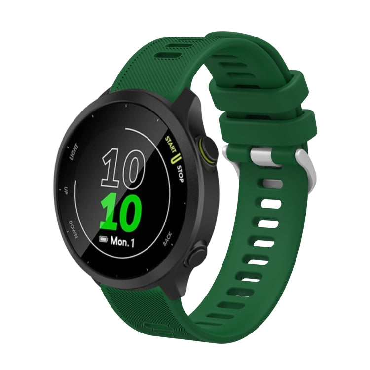 20mm Silicone Twill Watch Band, For Garmin Approach S40, For Garmin Forerunner 158