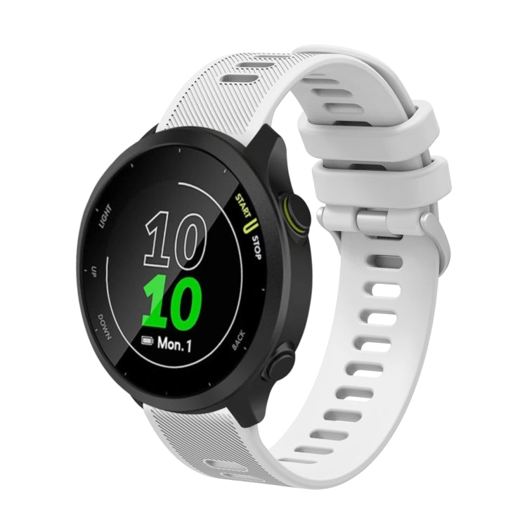 20mm Silicone Twill Watch Band, For Garmin Forerunner 55, For Garmin Venu