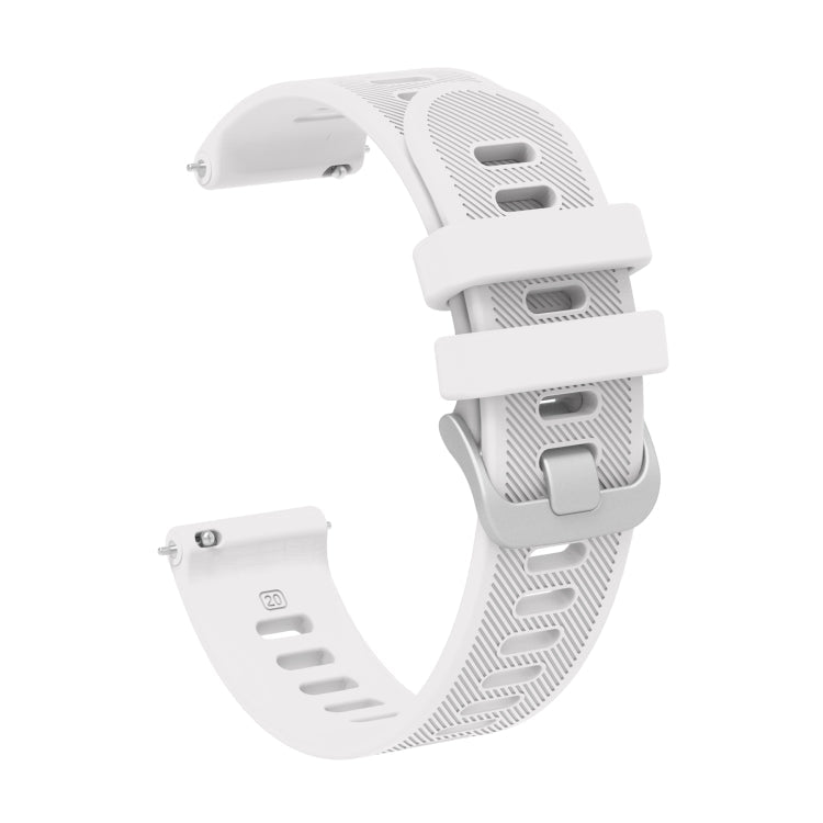 20mm Silicone Twill Watch Band, For Samsung Galaxy Watch 42mm, For Samsung Gear Sport
