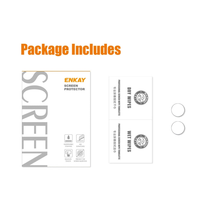 ENKAY 2 in 1 0.2mm 9H Tempered Glass Lens Film For iPhone 14 Pro / 14 Pro Max, For iPhone 14 Pro / 14 Pro Max (1 Set), For iPhone 14 Pro / 14 Pro Max (2 Set), For iPhone 14 Pro / 14 Pro Max (5 Set), For iPhone 14 Pro / 14 Pro Max (10 Set)