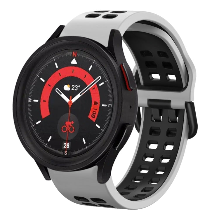 20mm Breathable Two-Color Silicone Watch Band, For Samsung Galaxy Watch 5  40mm