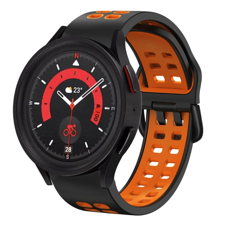 20mm Breathable Two-Color Silicone Watch Band, For Samsung Galaxy Watch 5  40mm