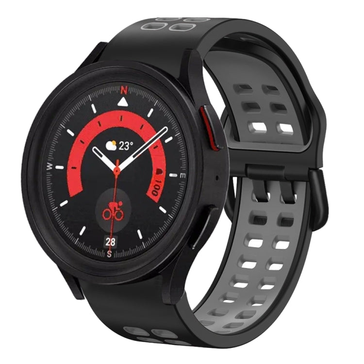 20mm Breathable Two-Color Silicone Watch Band, For Samsung Galaxy Watch 5  40mm