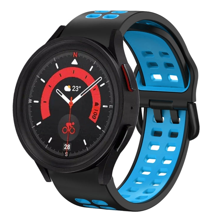 20mm Breathable Two-Color Silicone Watch Band, For Samsung Galaxy Watch 5  40mm