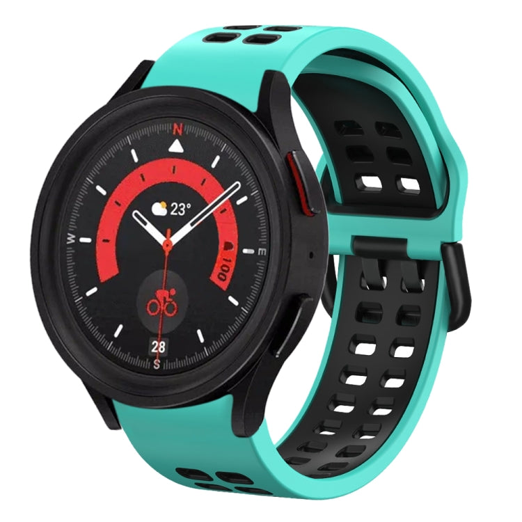 20mm Breathable Two-Color Silicone Watch Band, For Samsung Galaxy Watch 5  40mm