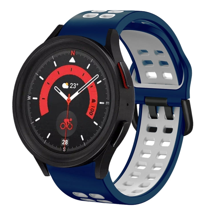 20mm Breathable Two-Color Silicone Watch Band, For Samsung Galaxy Watch 5  40mm