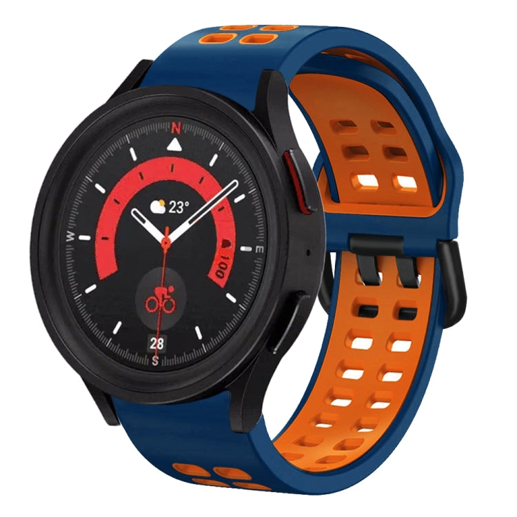 20mm Breathable Two-Color Silicone Watch Band, For Samsung Galaxy Watch 5  40mm