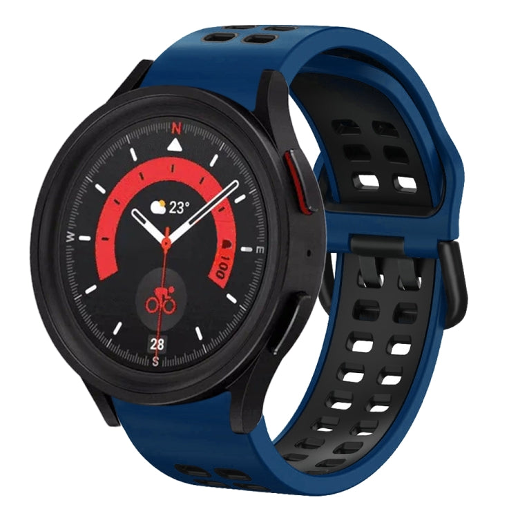 20mm Breathable Two-Color Silicone Watch Band, For Samsung Galaxy Watch 5  40mm