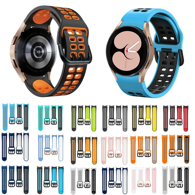 20mm Breathable Two-Color Silicone Watch Band, For Samsung Galaxy Watch 5  40mm